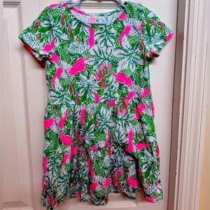 Floral Green and Pink Dress